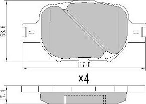 FREMAX FBP-1544 - Тормозные колодки, дисковые, комплект autospares.lv