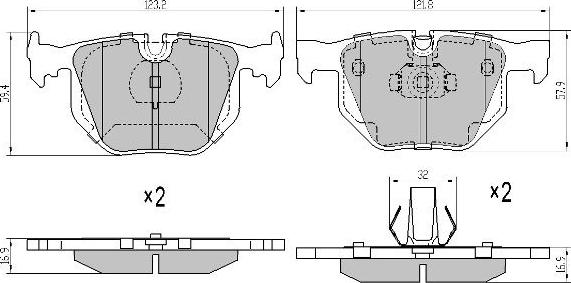 FREMAX FBP-1540 - Тормозные колодки, дисковые, комплект autospares.lv