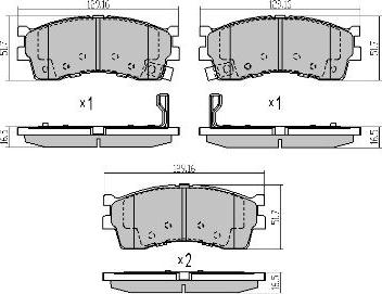 FREMAX FBP-1547 - Тормозные колодки, дисковые, комплект autospares.lv