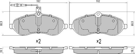 FREMAX FBP-1538 - Тормозные колодки, дисковые, комплект autospares.lv