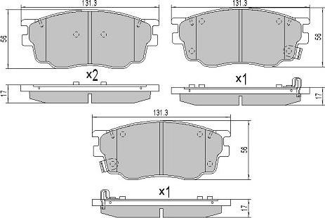 FREMAX FBP-1533 - Тормозные колодки, дисковые, комплект autospares.lv