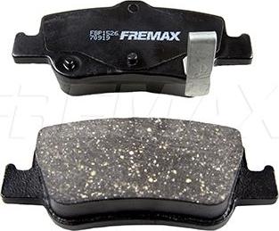 FREMAX FBP-1526 - Тормозные колодки, дисковые, комплект autospares.lv