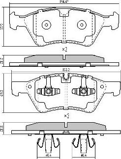 FREMAX FBP-1522 - Тормозные колодки, дисковые, комплект autospares.lv