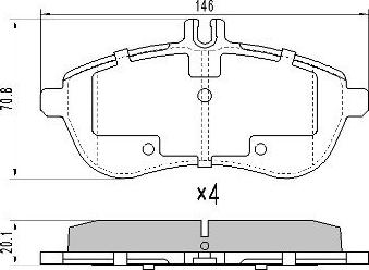 FREMAX FBP-1571 - Тормозные колодки, дисковые, комплект autospares.lv