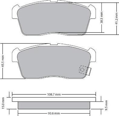 FREMAX FBP-1690 - Тормозные колодки, дисковые, комплект autospares.lv