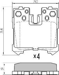 FREMAX FBP-1692 - Тормозные колодки, дисковые, комплект autospares.lv