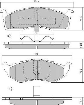 FREMAX FBP-1669 - Тормозные колодки, дисковые, комплект autospares.lv