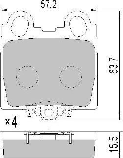 FREMAX FBP-1616 - Тормозные колодки, дисковые, комплект autospares.lv