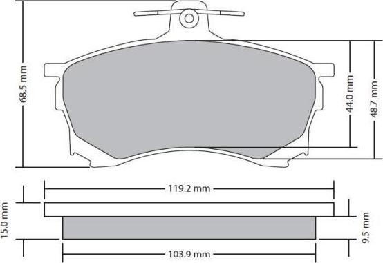 FREMAX FBP-1685 - Тормозные колодки, дисковые, комплект autospares.lv