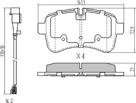 FREMAX FBP-1682 - Тормозные колодки, дисковые, комплект autospares.lv