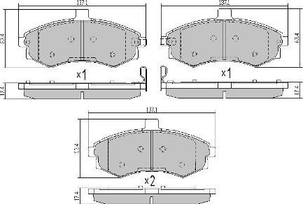 FREMAX FBP-1622 - Тормозные колодки, дисковые, комплект autospares.lv