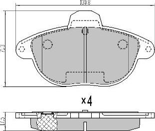 FREMAX FBP-1055 - Тормозные колодки, дисковые, комплект autospares.lv