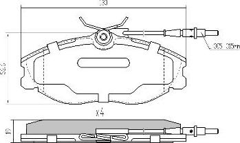 FREMAX FBP-1017 - Тормозные колодки, дисковые, комплект autospares.lv