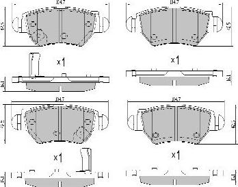 FREMAX FBP-1082 - Тормозные колодки, дисковые, комплект autospares.lv