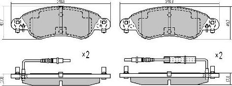 FREMAX FBP-1190 - Тормозные колодки, дисковые, комплект autospares.lv