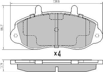 FREMAX FBP-1140 - Тормозные колодки, дисковые, комплект autospares.lv