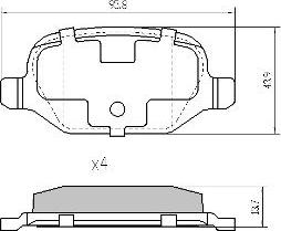 FREMAX FBP-1154 - Тормозные колодки, дисковые, комплект autospares.lv