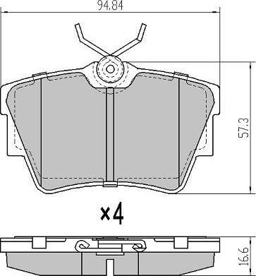 FREMAX FBP-1152 - Тормозные колодки, дисковые, комплект autospares.lv