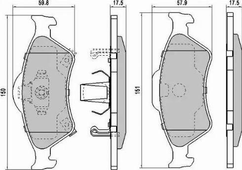 FREMAX FBP-1160-01 - Тормозные колодки, дисковые, комплект autospares.lv