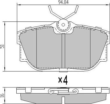 FREMAX FBP-1162 - Тормозные колодки, дисковые, комплект autospares.lv