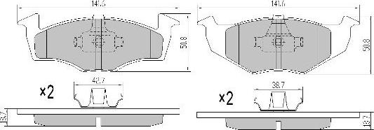 FREMAX FBP-1167 - Тормозные колодки, дисковые, комплект autospares.lv