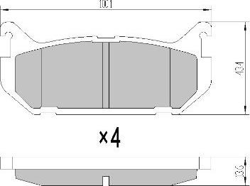 FREMAX FBP-1185 - Тормозные колодки, дисковые, комплект autospares.lv