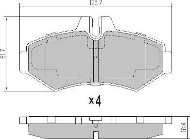 FREMAX FBP-1131 - Тормозные колодки, дисковые, комплект autospares.lv