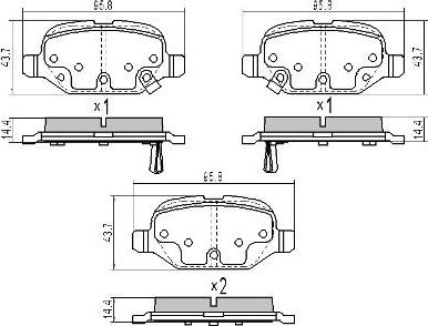 FREMAX FBP-1894 - Тормозные колодки, дисковые, комплект autospares.lv