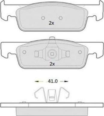 FREMAX FBP-1893 - Тормозные колодки, дисковые, комплект autospares.lv