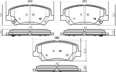 FREMAX FBP-1897 - Тормозные колодки, дисковые, комплект autospares.lv