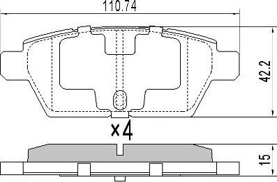 FREMAX FBP-1845 - Тормозные колодки, дисковые, комплект autospares.lv