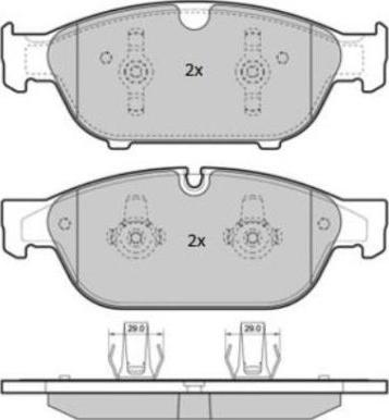 FREMAX FBP-1852 - Тормозные колодки, дисковые, комплект autospares.lv