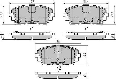 FREMAX FBP-1866 - Тормозные колодки, дисковые, комплект autospares.lv