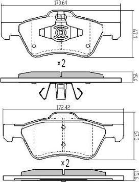 FREMAX FBP-1862 - Тормозные колодки, дисковые, комплект autospares.lv