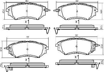 FREMAX FBP-1800 - Тормозные колодки, дисковые, комплект autospares.lv