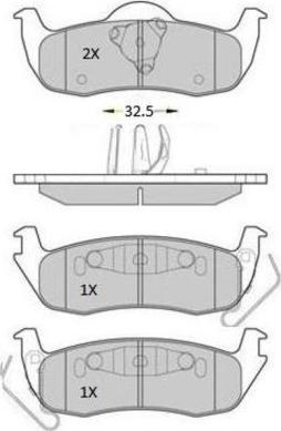 FREMAX FBP-1808 - Тормозные колодки, дисковые, комплект autospares.lv