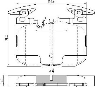 FREMAX FBP-1889 - Тормозные колодки, дисковые, комплект autospares.lv