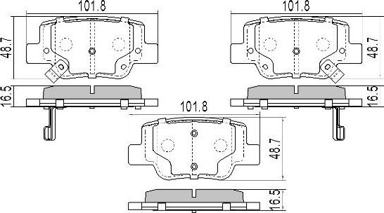 FREMAX FBP-1836 - Тормозные колодки, дисковые, комплект autospares.lv