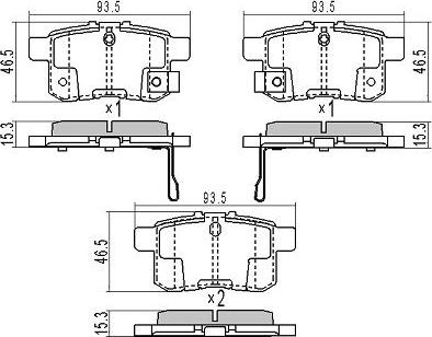 FREMAX FBP-1824 - Тормозные колодки, дисковые, комплект autospares.lv