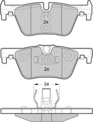 FREMAX FBP-1874 - Тормозные колодки, дисковые, комплект autospares.lv