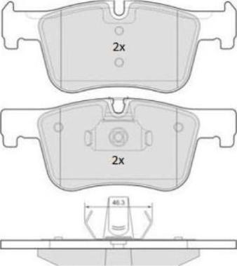 FREMAX FBP-1873 - Тормозные колодки, дисковые, комплект autospares.lv