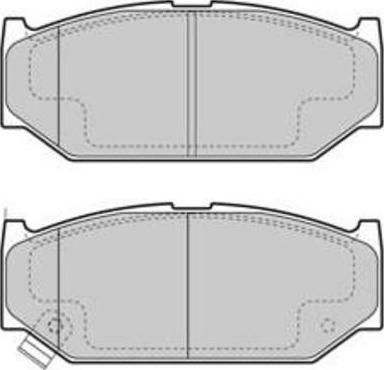 HELLA T2049 - Тормозные колодки, дисковые, комплект autospares.lv