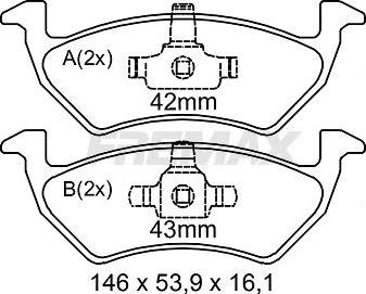 FREMAX FBP-1346 - Тормозные колодки, дисковые, комплект autospares.lv