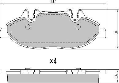 FREMAX FBP-1382 - Тормозные колодки, дисковые, комплект autospares.lv