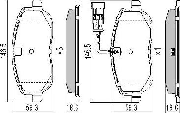 FREMAX FBP-1271 - Тормозные колодки, дисковые, комплект autospares.lv