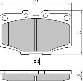 FREMAX FBP-1749 - Тормозные колодки, дисковые, комплект autospares.lv