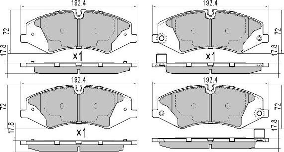 FREMAX FBP-1746 - Тормозные колодки, дисковые, комплект autospares.lv