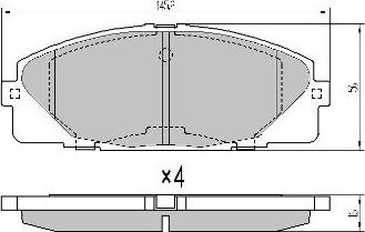 FREMAX FBP-1761 - Тормозные колодки, дисковые, комплект autospares.lv