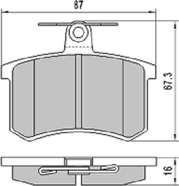 FREMAX FBP-1767 - Тормозные колодки, дисковые, комплект autospares.lv