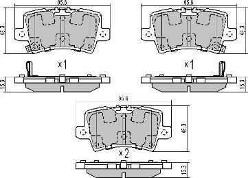 FREMAX FBP-1706 - Тормозные колодки, дисковые, комплект autospares.lv